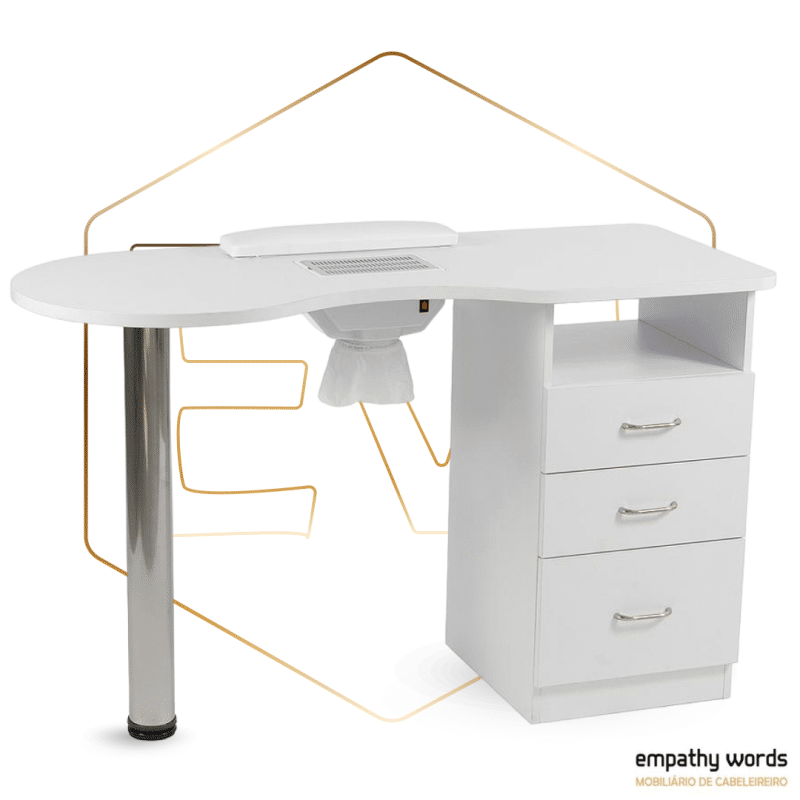 Mesa de manicure com coleta de poeira Ewwk-WKM002