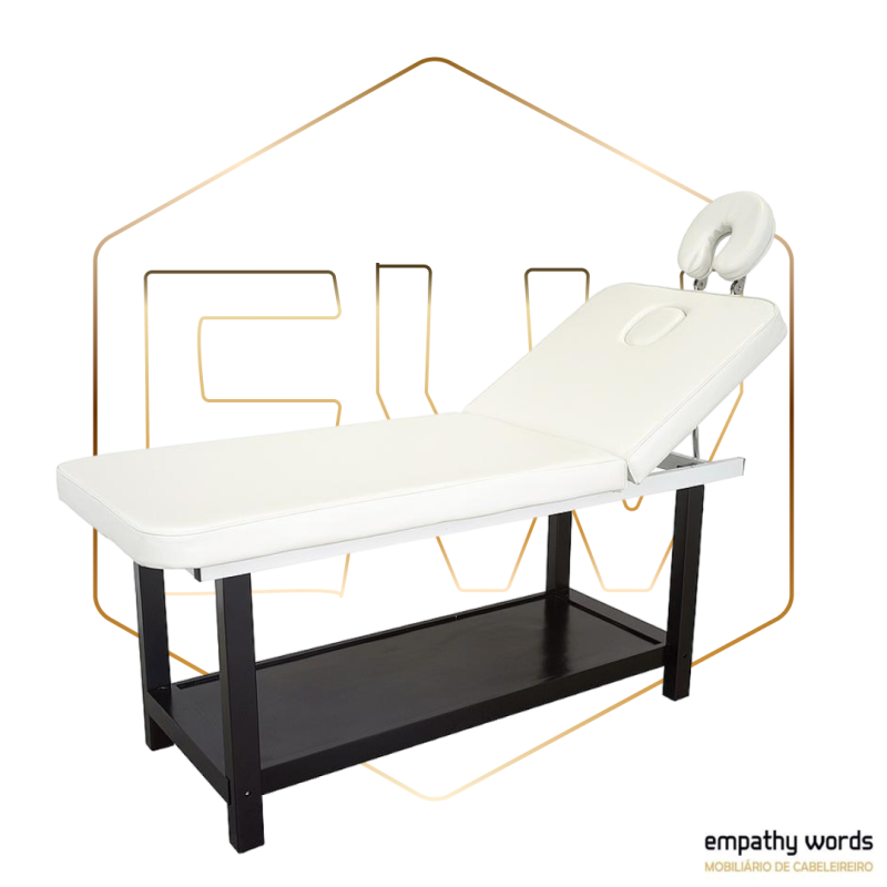 Marquesa de massagem de madeira marrom escuro (PVC) Ewwk-WKS021.A26.DB