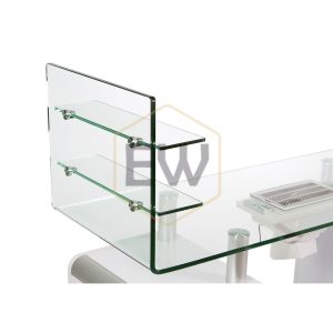 Glas Manicure Table com coleta de poeira Ewwk-WKM014 - Image 7
