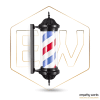 Polo de Barbearia Polo de Barbeiro Preto Ewmi-pa-0318