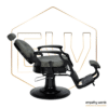 Cadeira de Barbeiro Ewmi-CH-Cinza com inclinação