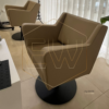 Cadeira de cabeleireiro Bege Ewmi-An-BE