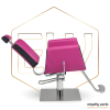 Cadeira de Maquilhagem Rosa Ewcd-cd135p