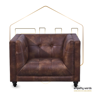 Poltrona imitação de couro vintage EWGS-209SLEW1SCV - Image 2