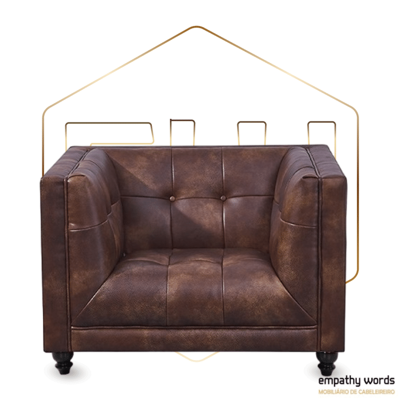 Poltrona imitação de couro vintage EWGS-209SLEW1SCV - Image 2