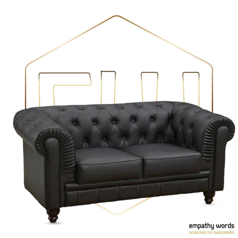 Sofá Preto 2 Lugares EWGS-290SCHES2SNE