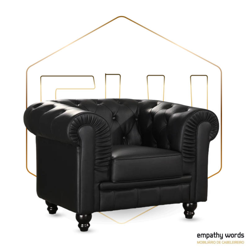 Sofá Preto 1 Lugar EWGS-209SCH1SNE