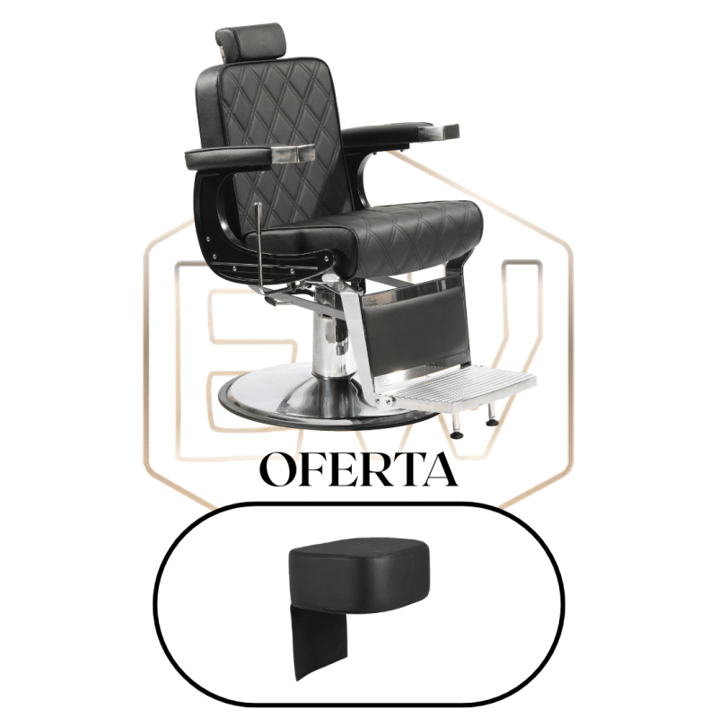 Cadeira de Barbeiro EWMI-AS + PUFF DE ELEVAÇÃO