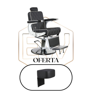 Cadeira de Barbeiro EWMI-KA-0108 + PUFF DE ELEVAÇÃO