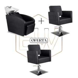 Rampa de lavagem EWMI-RA + Cadeira de Cabeleireiro EWMI-HO + Oferta Cadeira de Cabeleireiro EWMI-HO