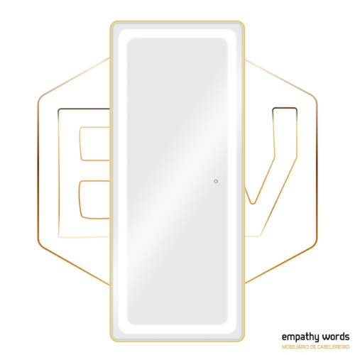 Espelho Dourado com led EWWK-LG