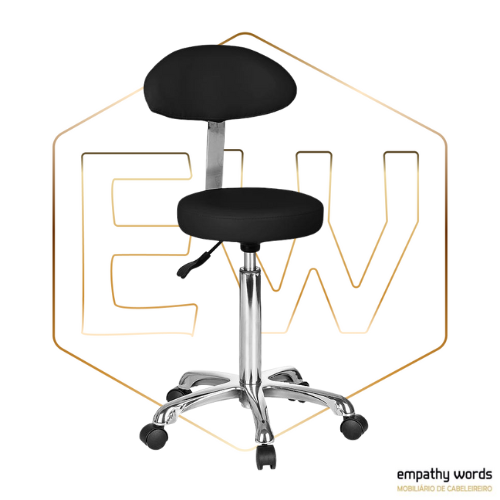 Banco Preto com encosto EWWK-FT+