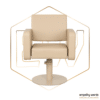 Cadeira de Cabeleireiro BEIGE EWWK-FYBE Bege