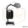 Vaporizador cabeleireiros e barbeiros EWMI-AR-MT Aether Micromist para um tratamento capilar profissional