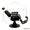 Cadeira de Barbeiro preta EWMI-JOB-PB