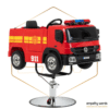 cadeira de cabeleireiro infantil do Camião de Bombeiros